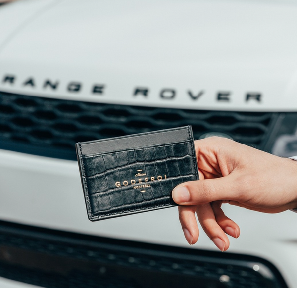 Porte-Cartes en Cuir Crocodile - Maison Godefroi