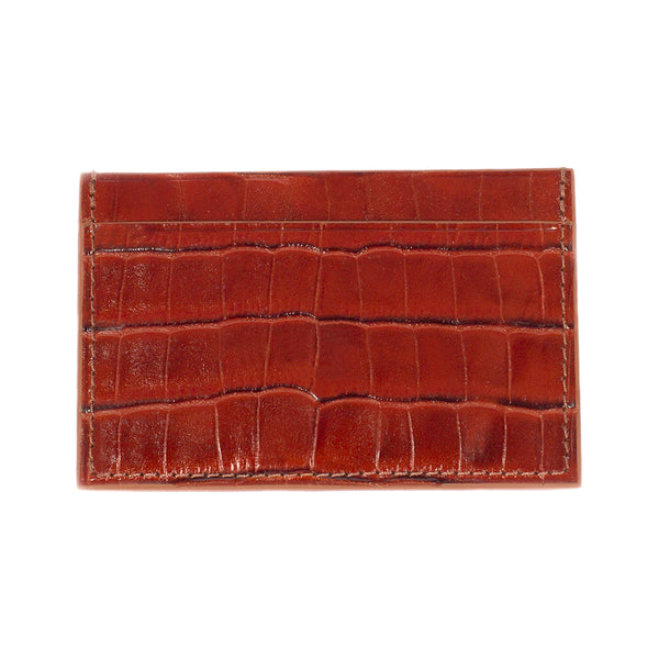 Porte-Cartes en Cuir Crocodile - Maison Godefroi