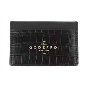 Porte-Cartes en Cuir Crocodile - Maison Godefroi
