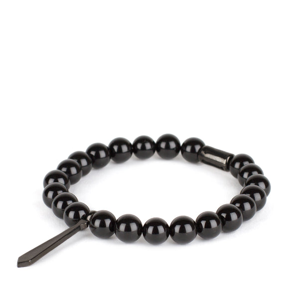 Bracelet Cravate Onyx Noir - Maison Godefroi