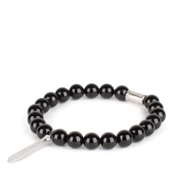 Bracelet Cravate Onyx Noir - Maison Godefroi