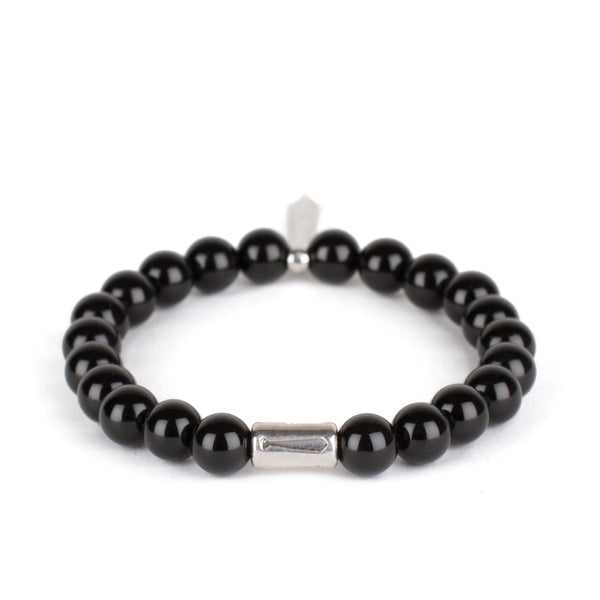 Bracelet Cravate Onyx Noir - Maison Godefroi