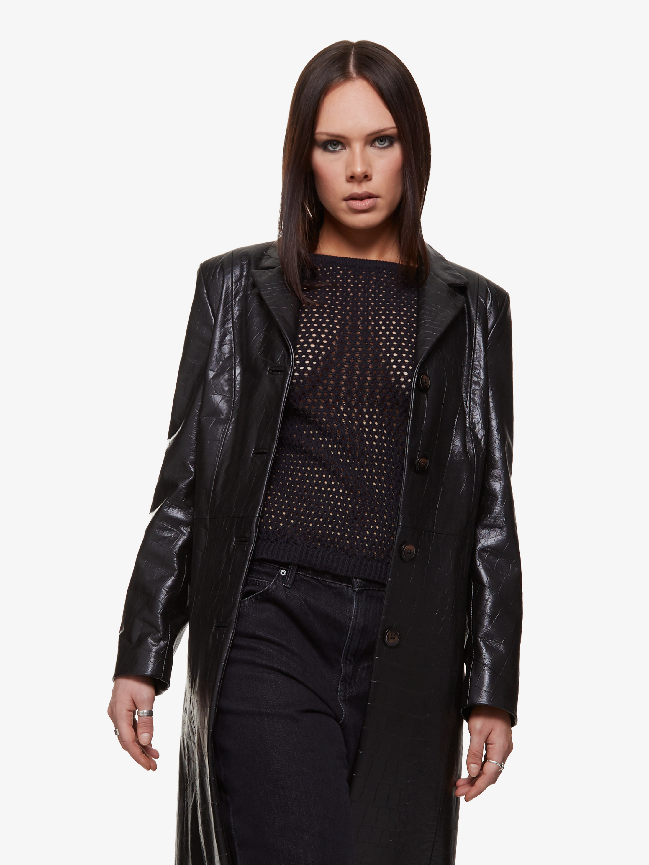 Evoke || Manteau en cuir