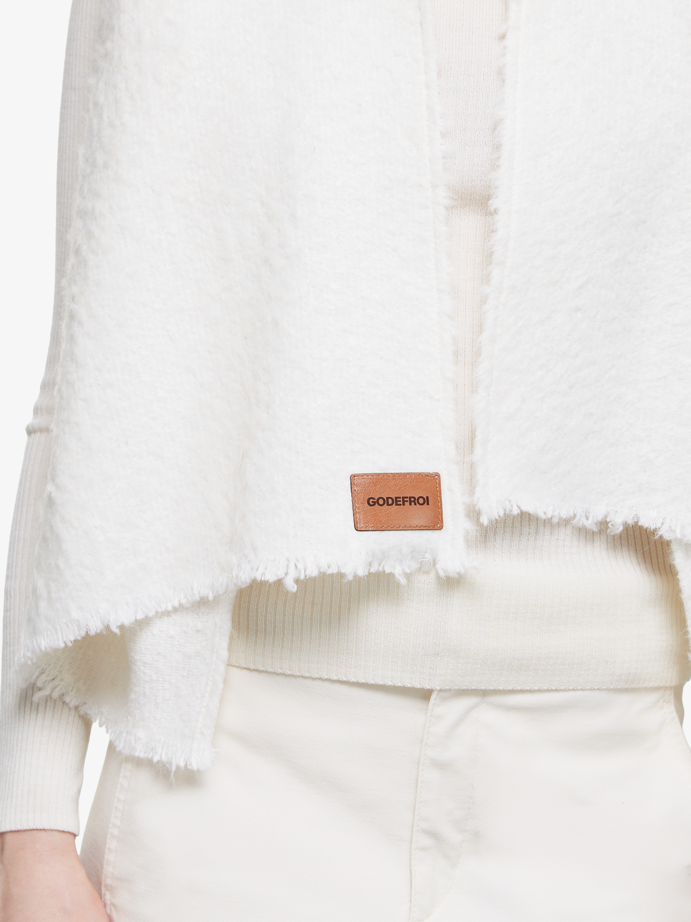 Foulard || cachemire et angora blanc