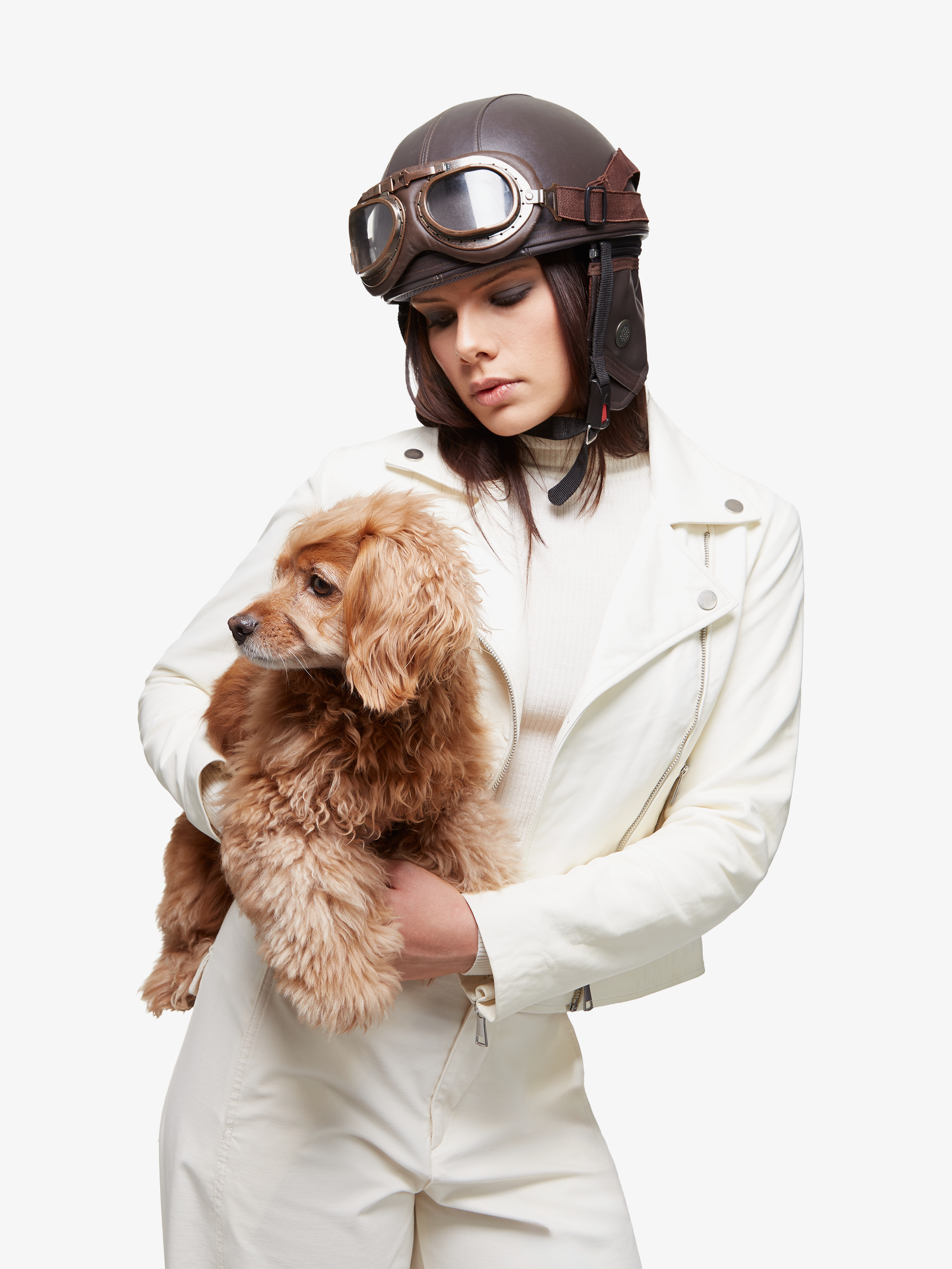 Hallow blanc || Manteau en cuir