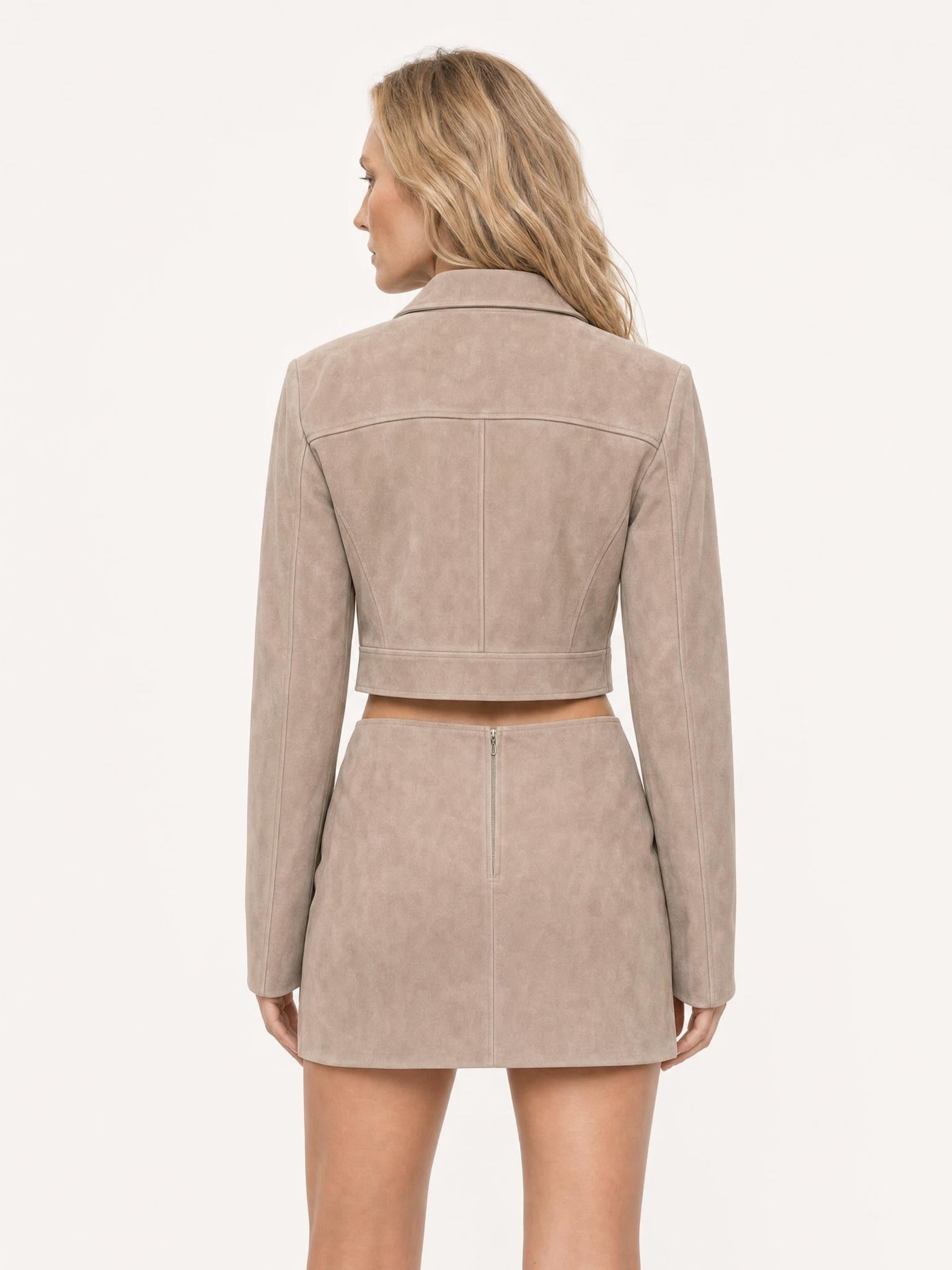 MARIS || Suede calfskin outfit