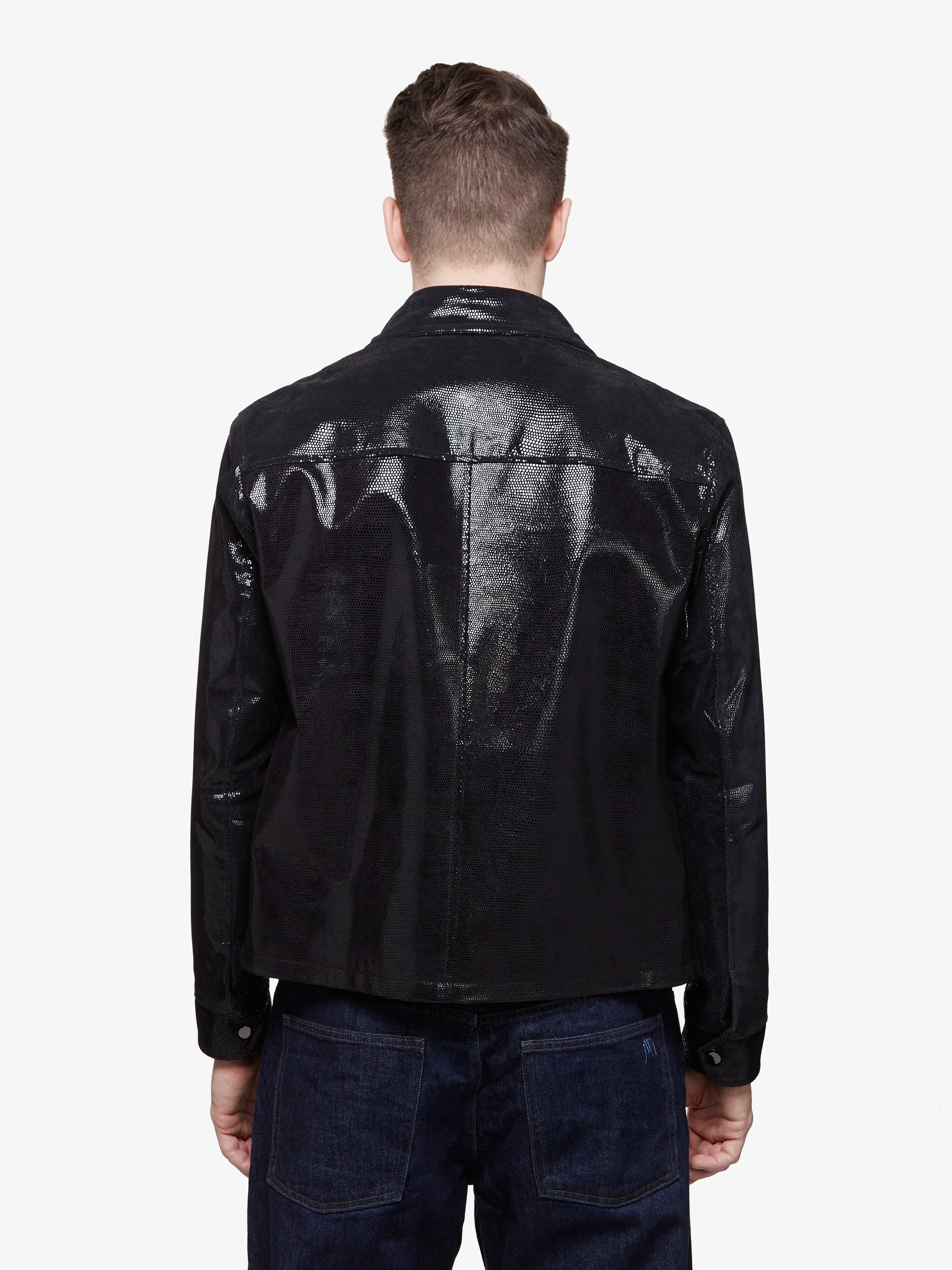 Sterling disco || Overshirt en suède de porc