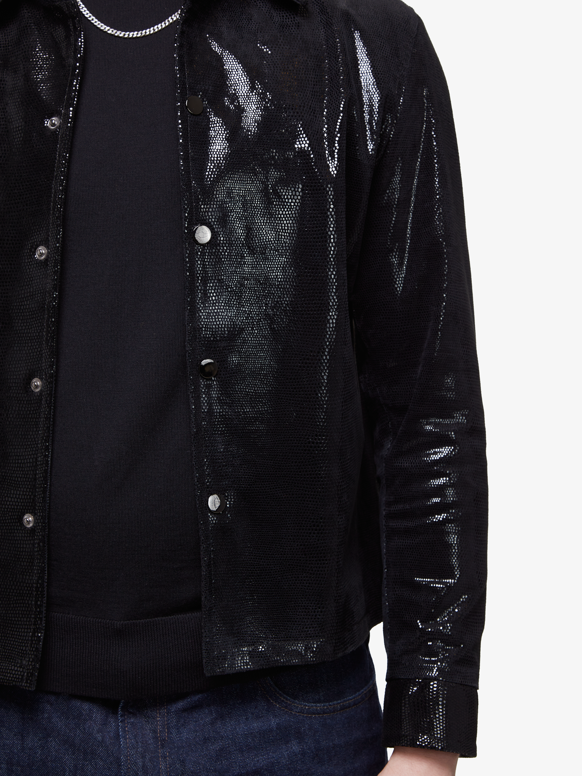 Sterling disco || Overshirt en suède de porc