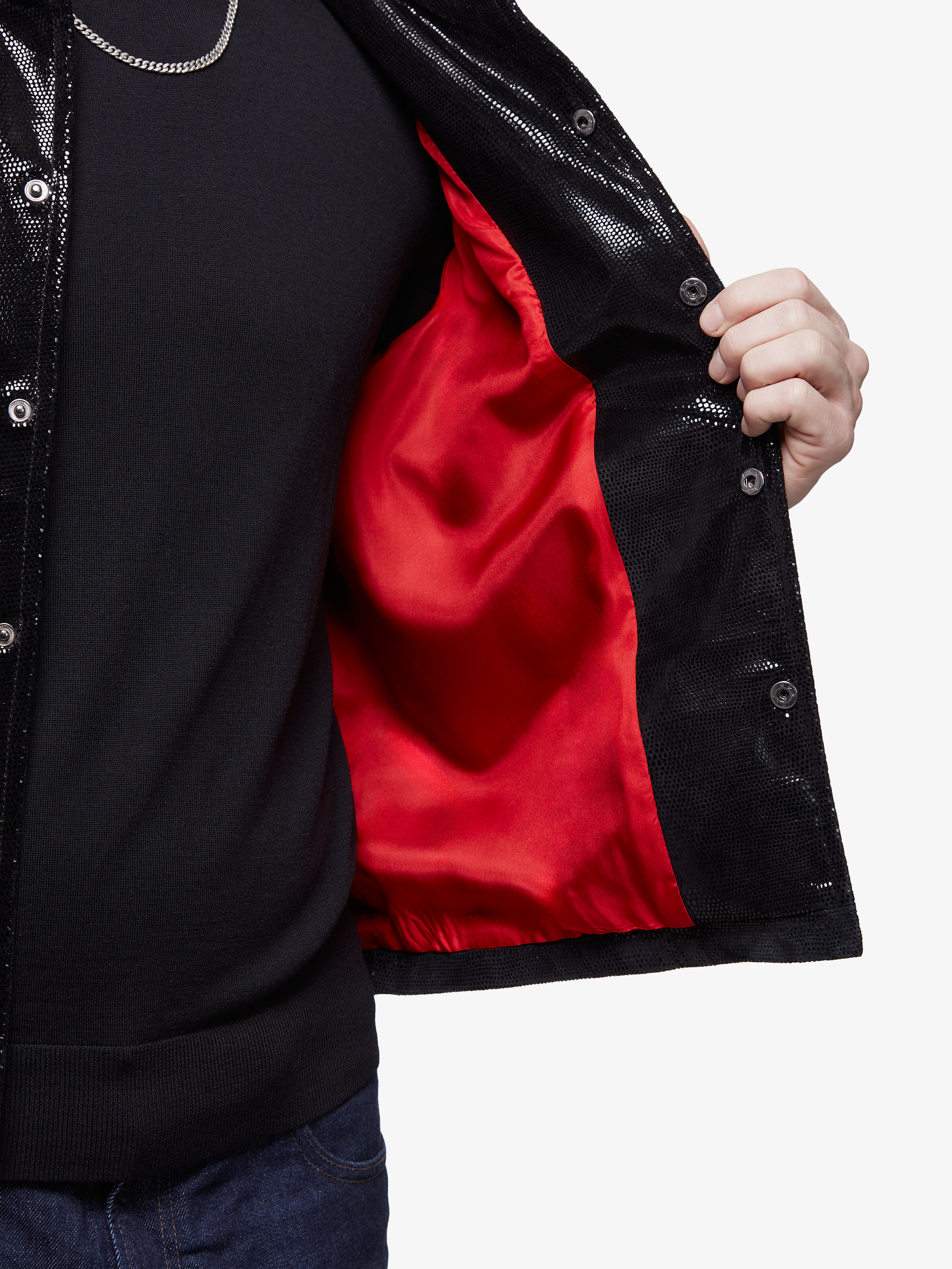 Sterling disco || Overshirt en suède de porc