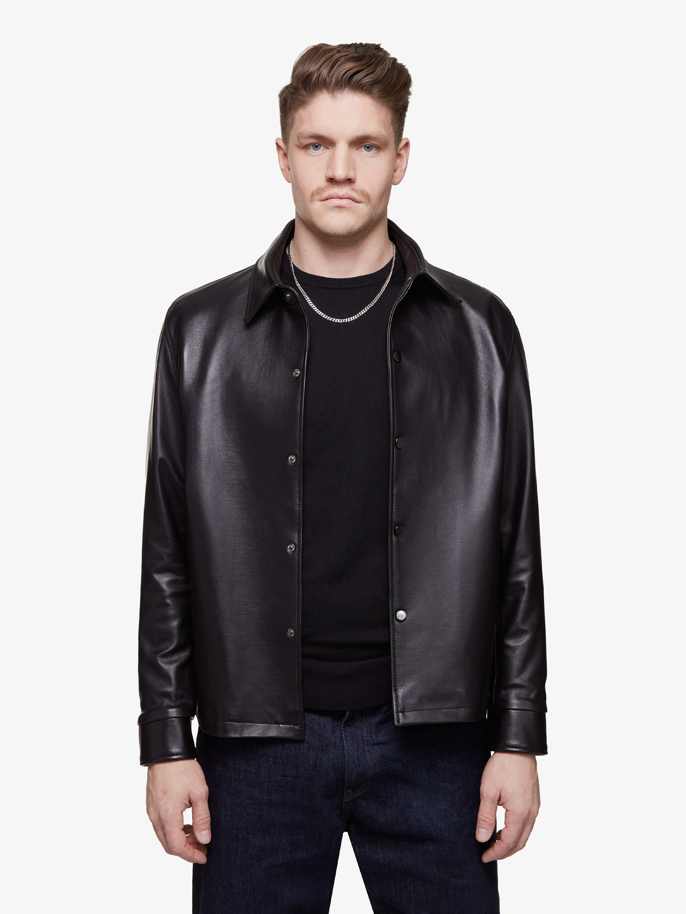 Sterling || Overshirt en cuir d'agneau