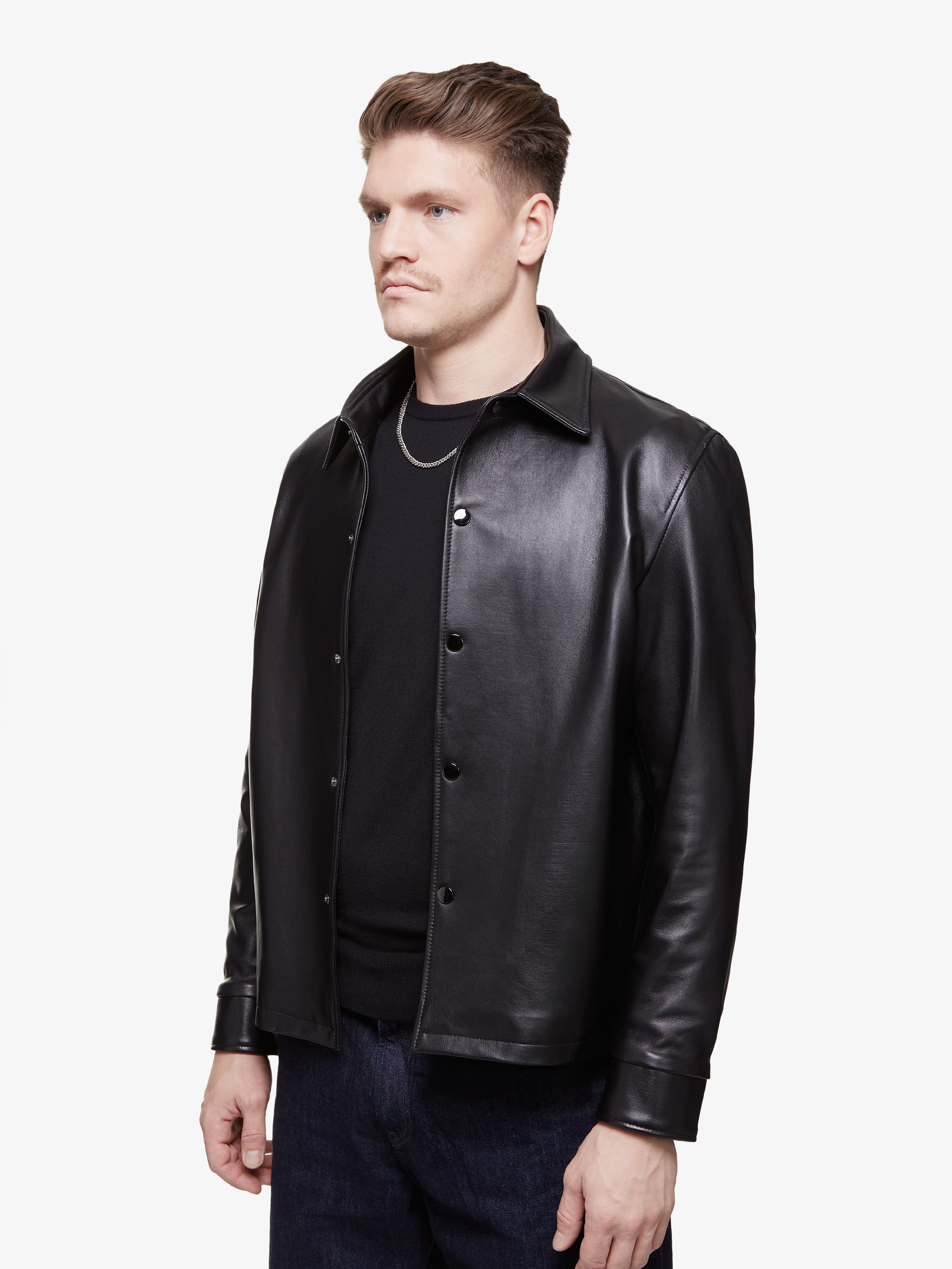 Sterling || Overshirt en cuir d'agneau