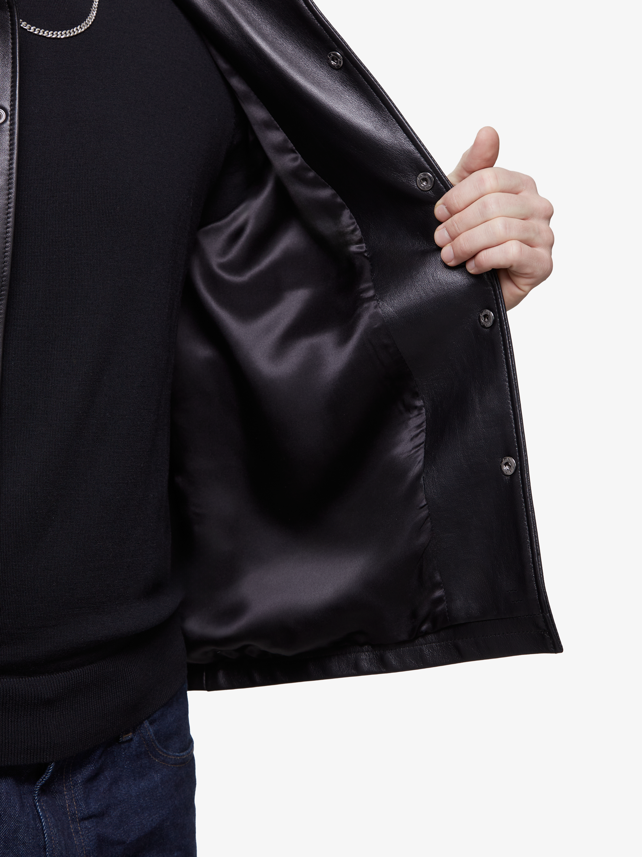 Sterling || Overshirt en cuir d'agneau