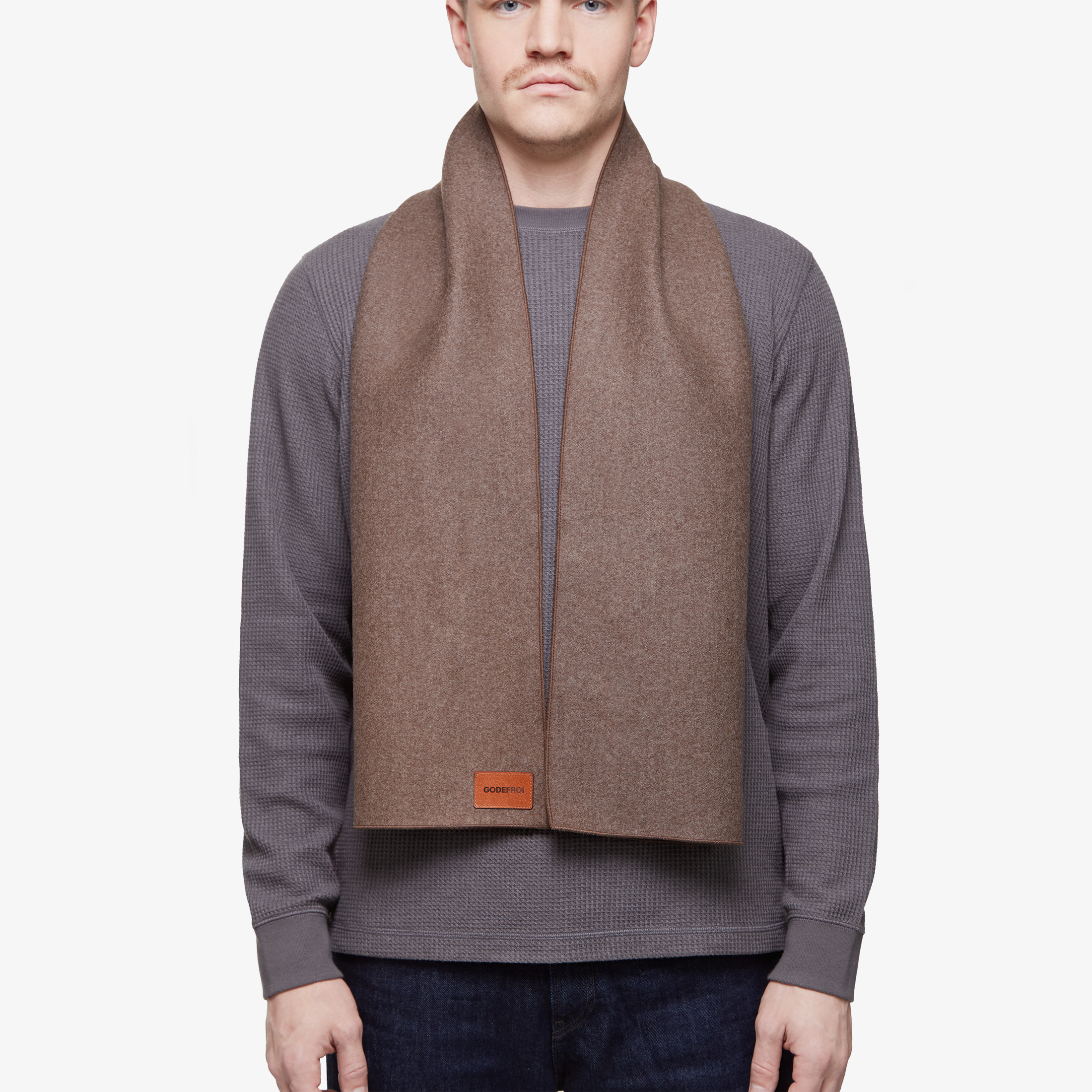 Foulard || cachemire brun