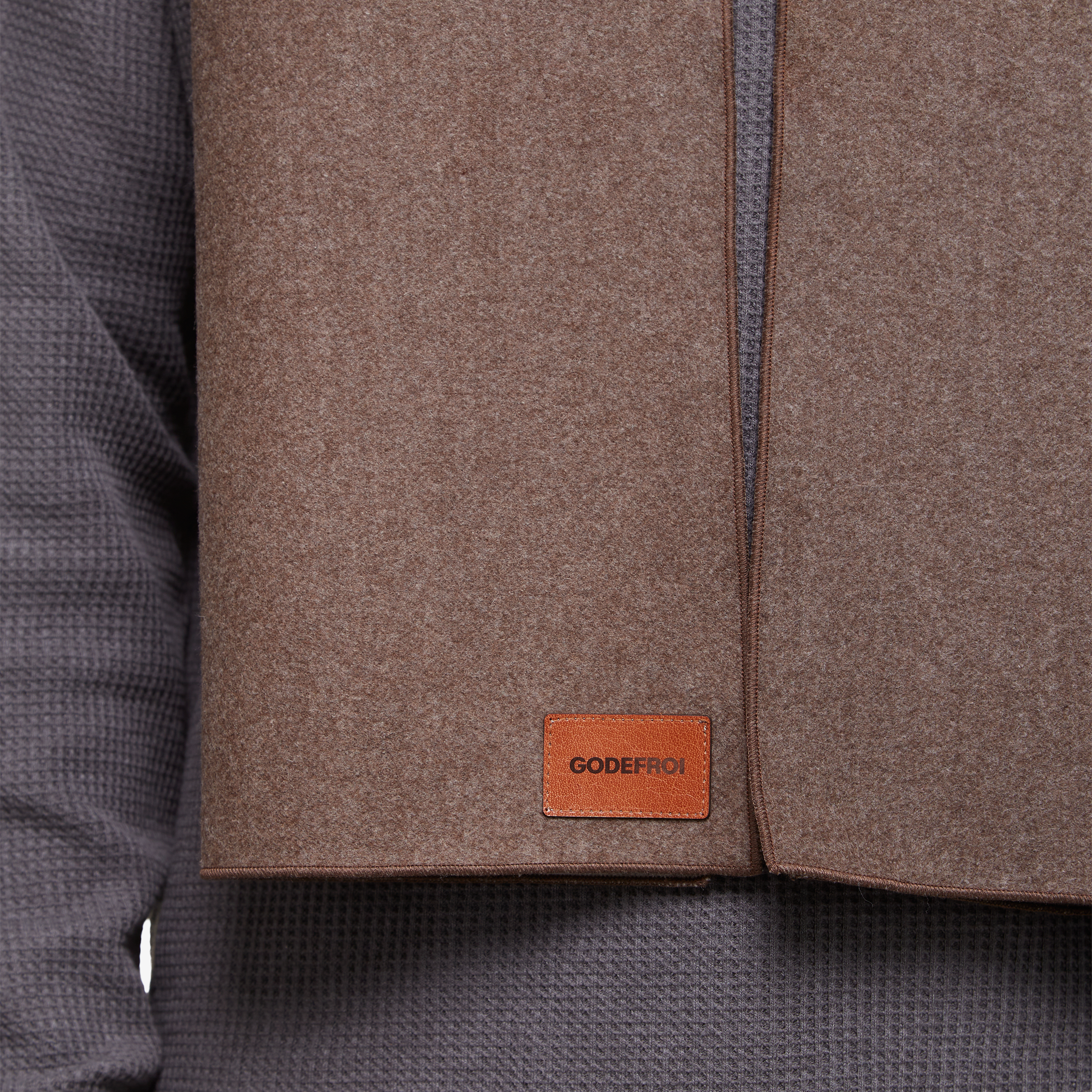 Foulard || cachemire brun