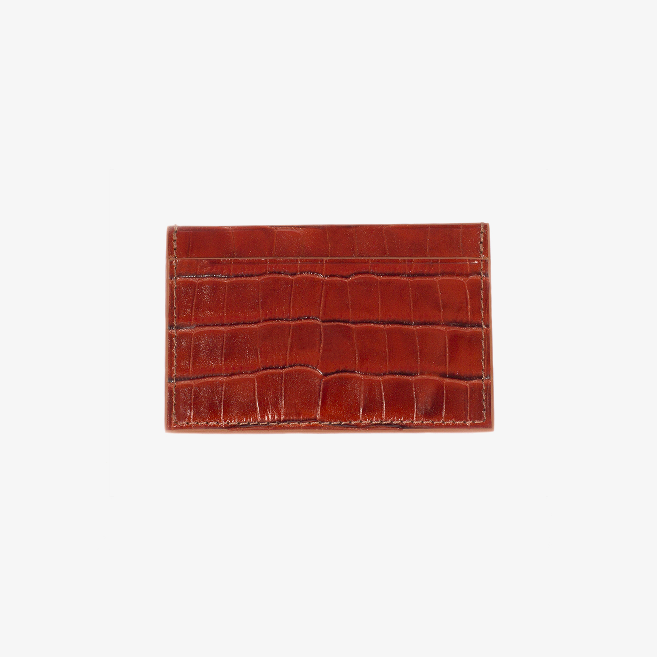 Porte-Cartes en Cuir Crocodile