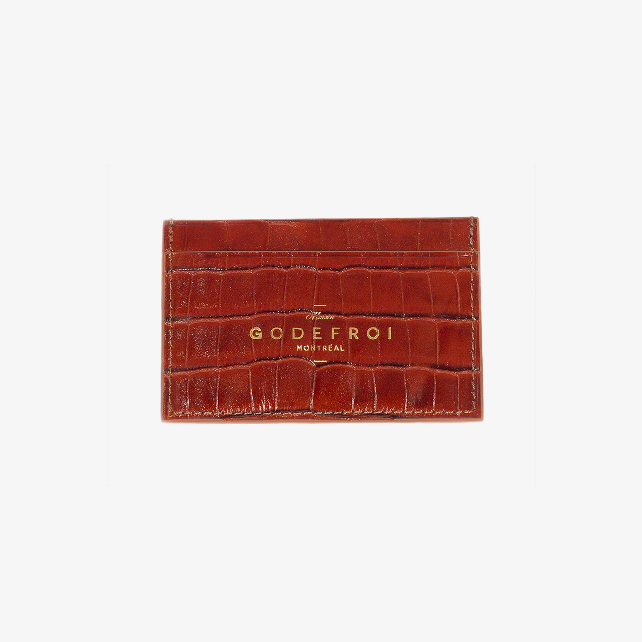 Porte-Cartes en Cuir Crocodile