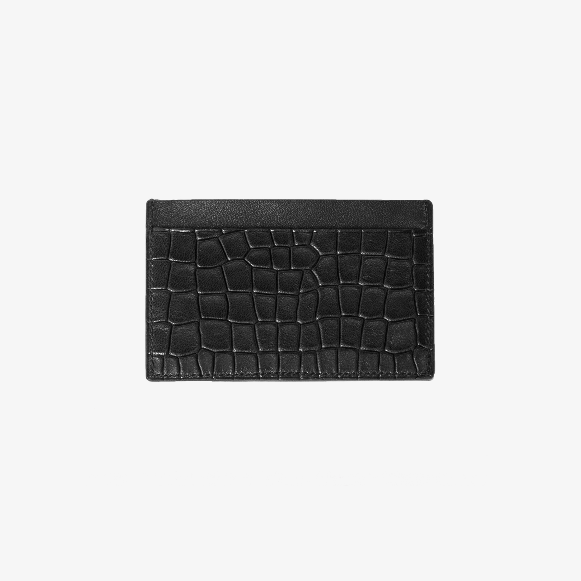 Porte-Cartes en Cuir Crocodile
