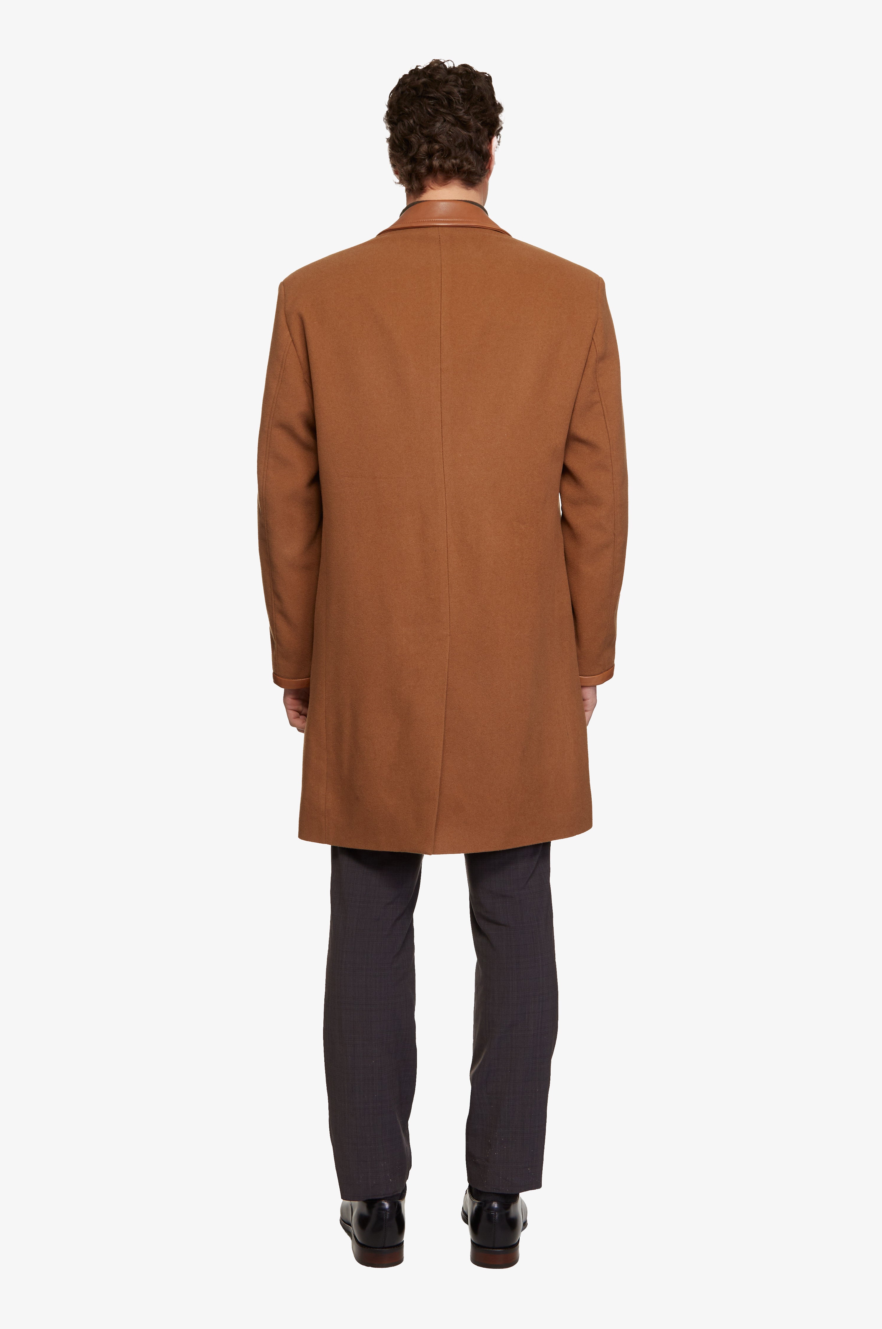 Vault Brun || Veste en cachemire & cuir