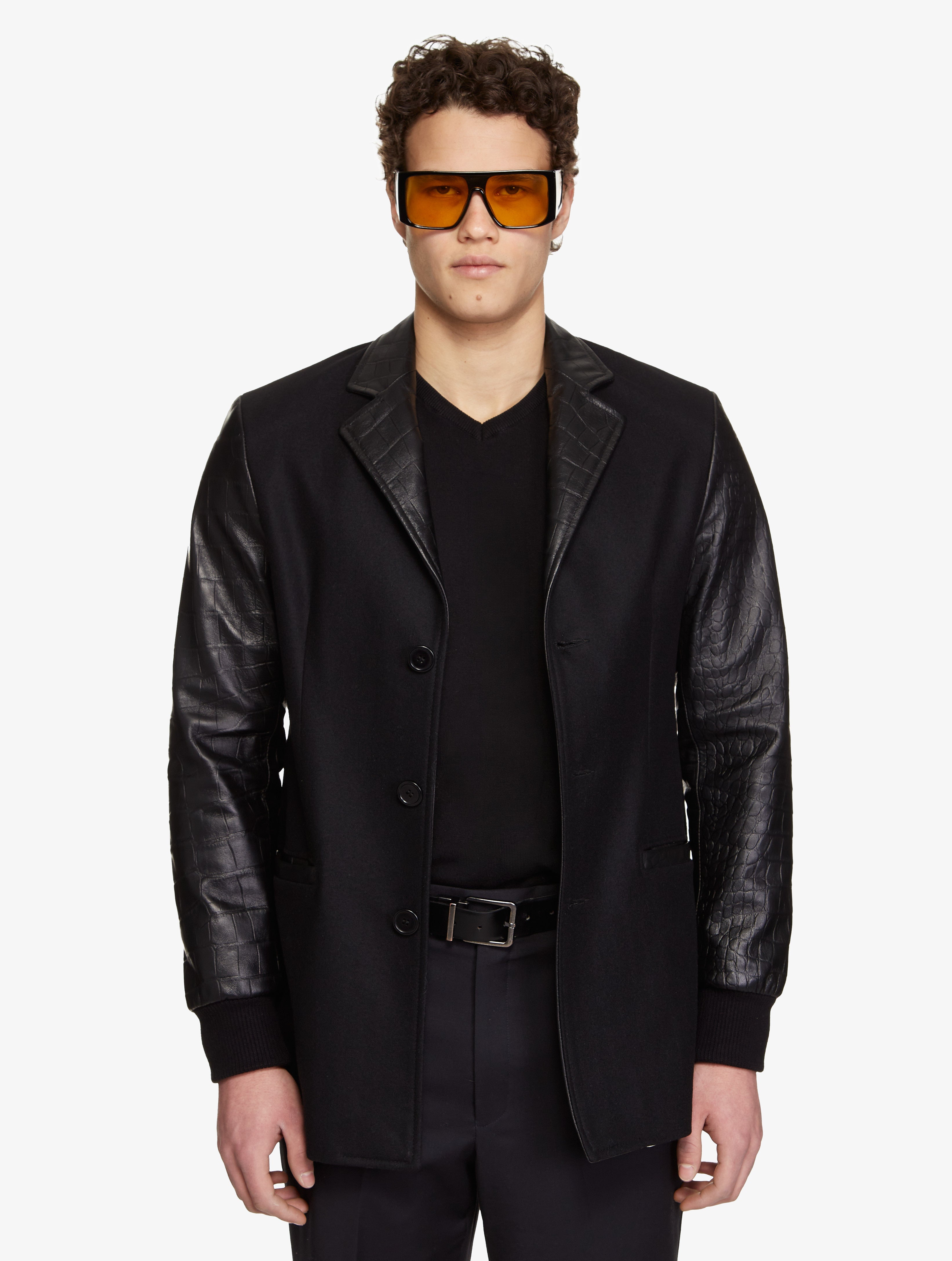 Studio || Veste en cachemire & cuir