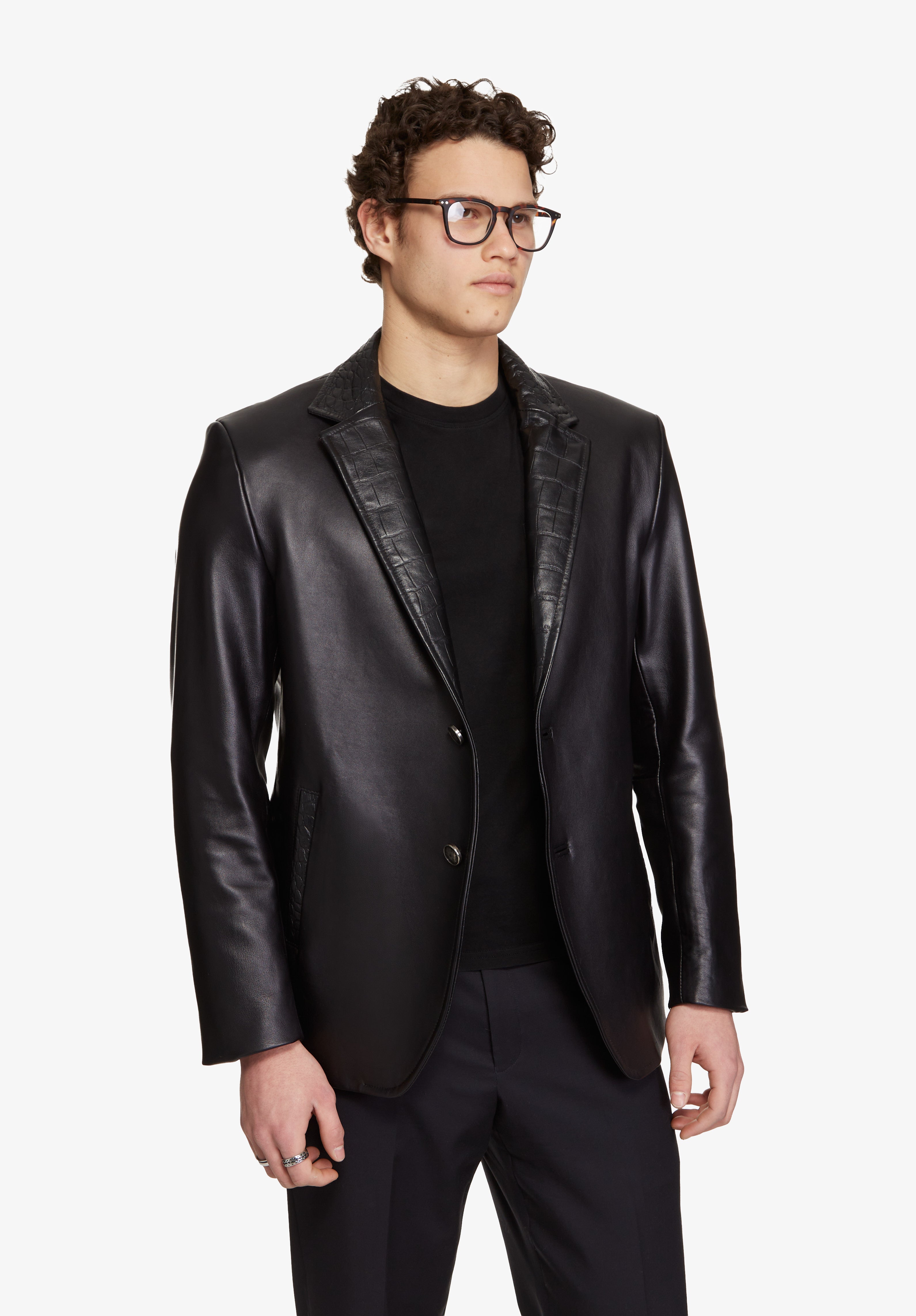 Slate || Veste en cuir