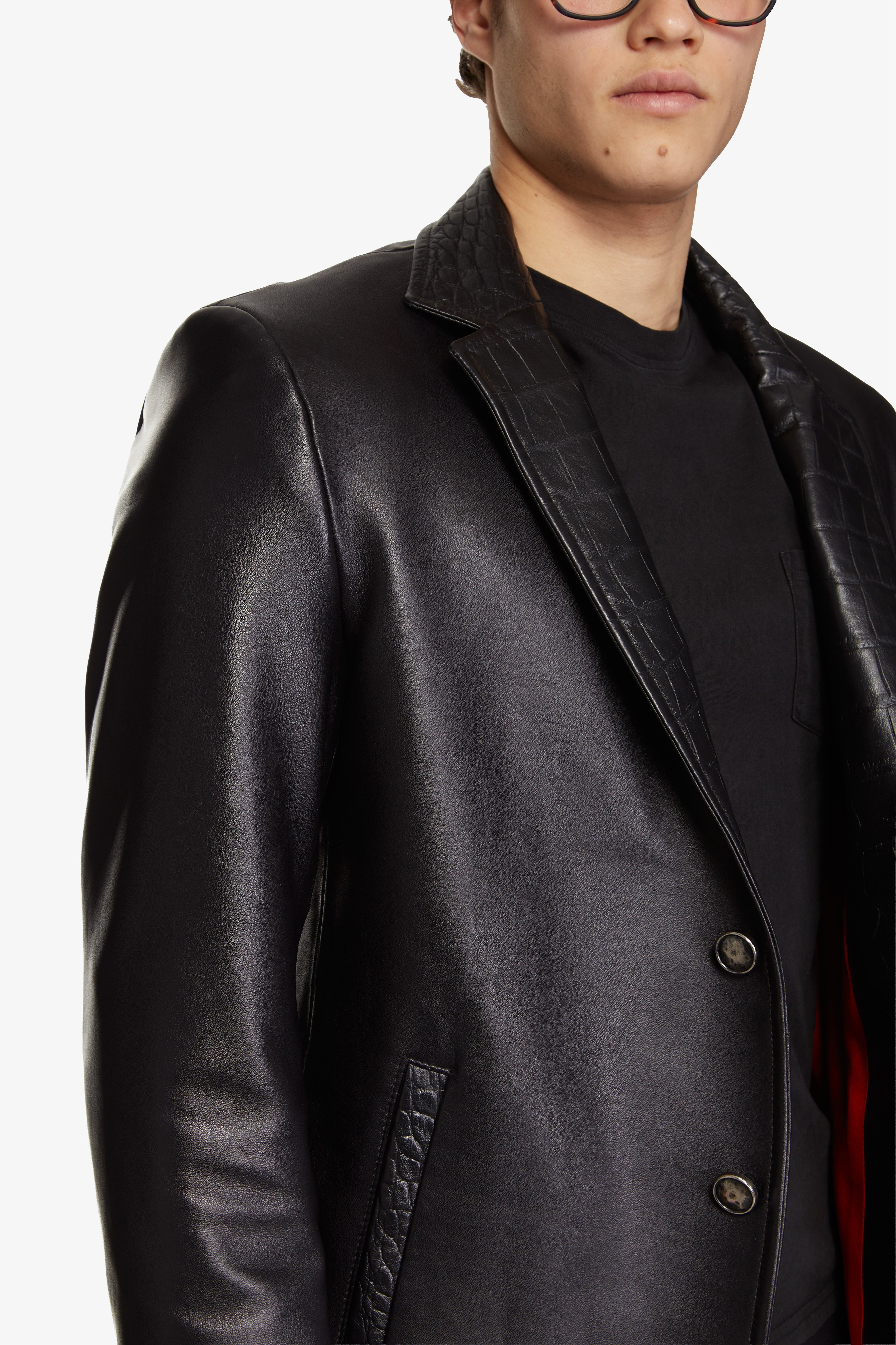 Slate || Veste en cuir