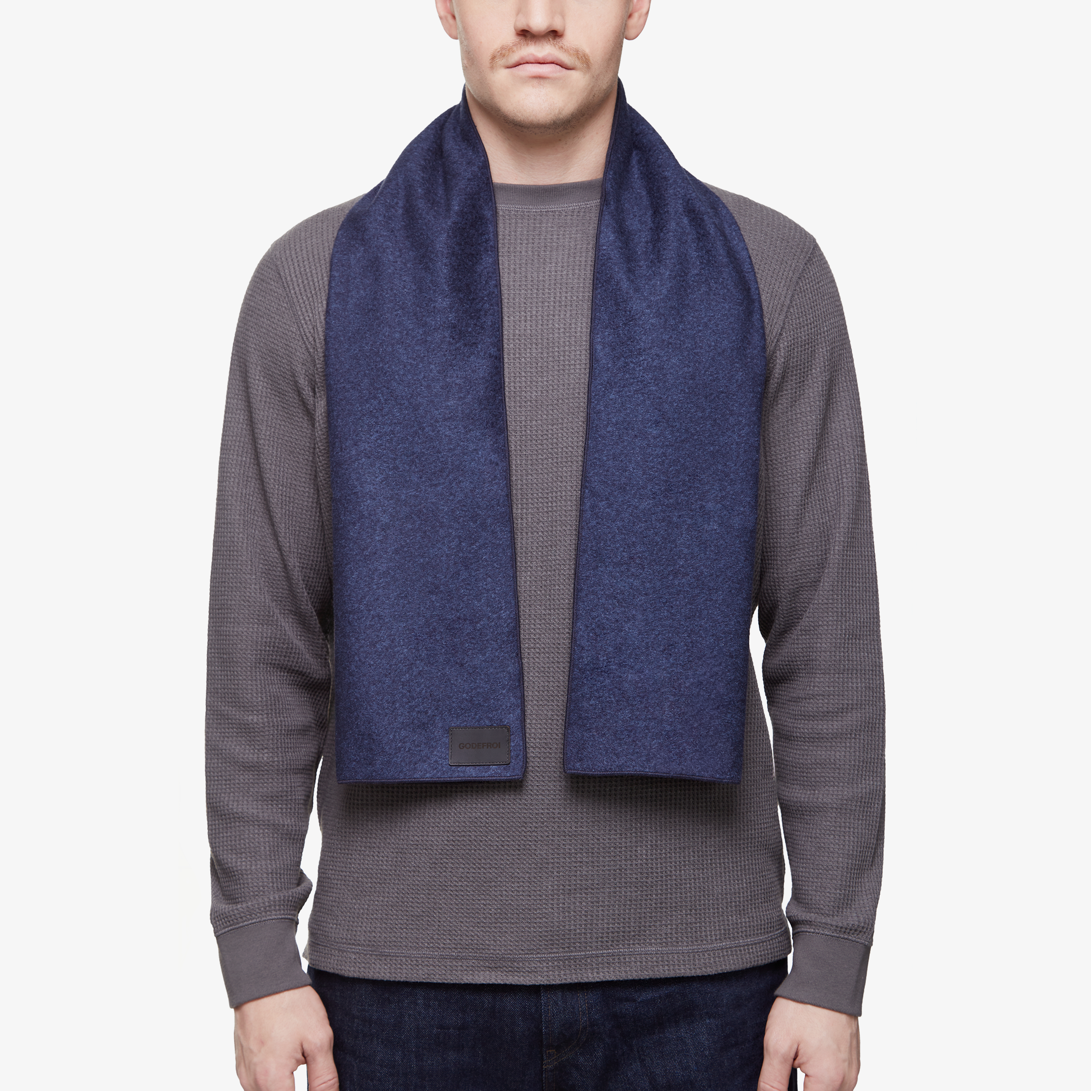 Foulard || cachemire bleu marine