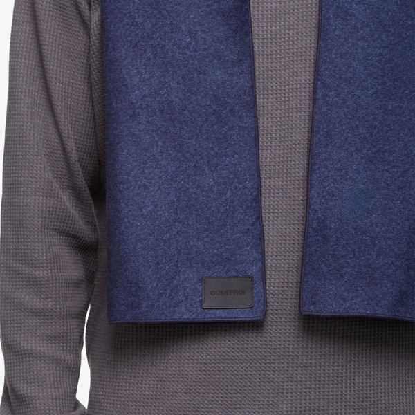 Foulard en cachemire bleu marine