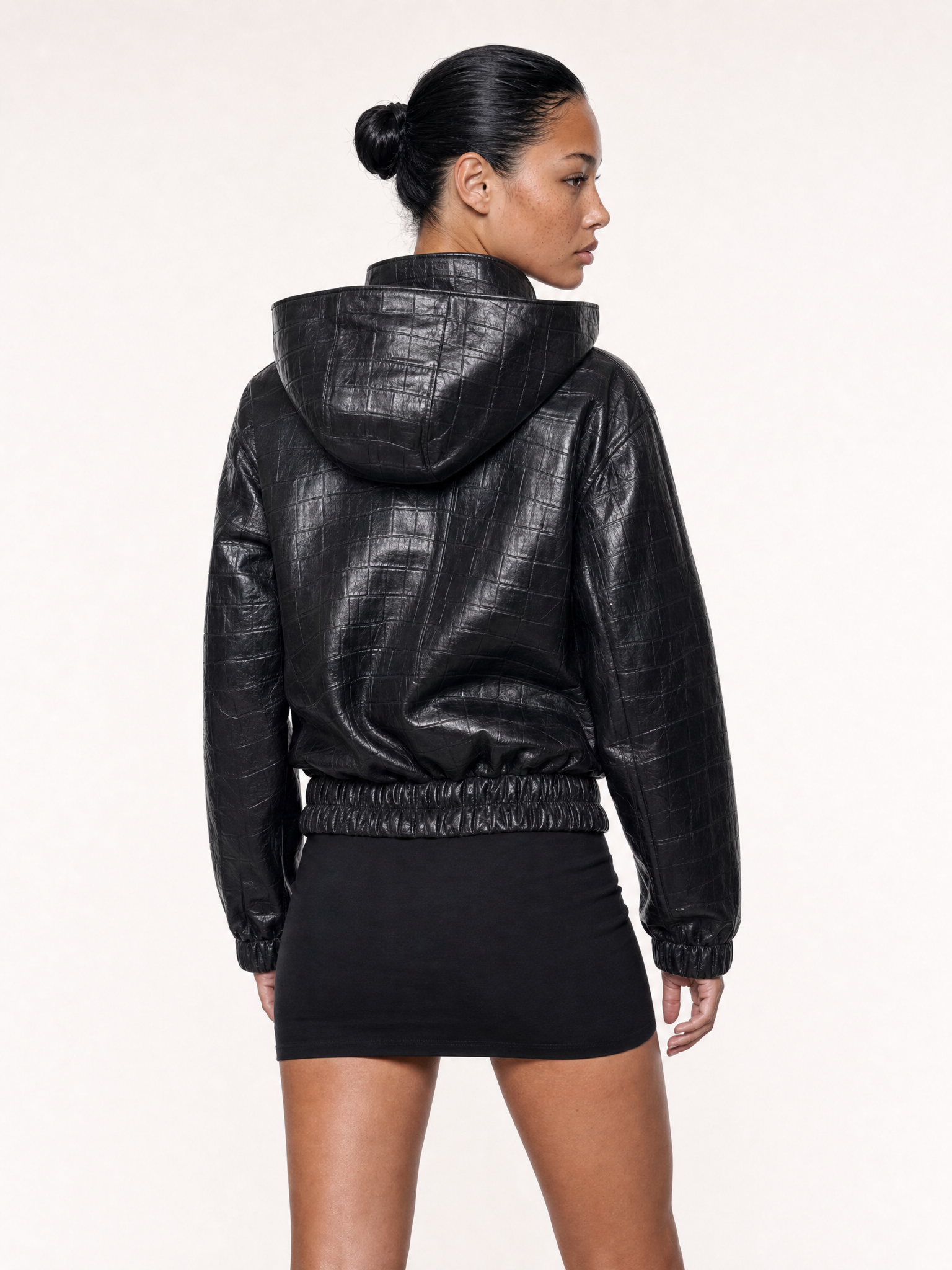 Ringstone || Crocodile leather bomber jacket